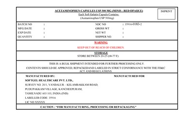 Bulk Label (Acetaminophen 500mg (bulk Label))
